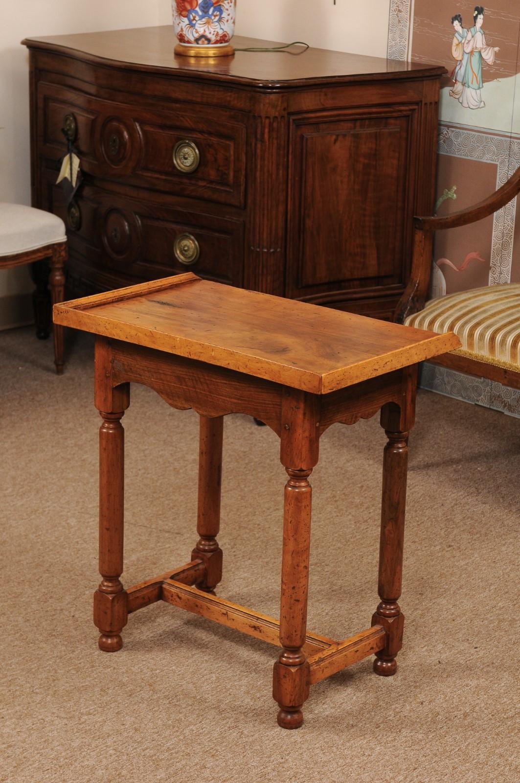 French Directoire Style Walnut Side Table, circa 1890 2