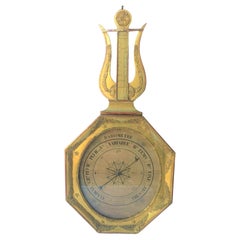 French Directoire to Empire Giltwood Barometer Case Early 19th Century