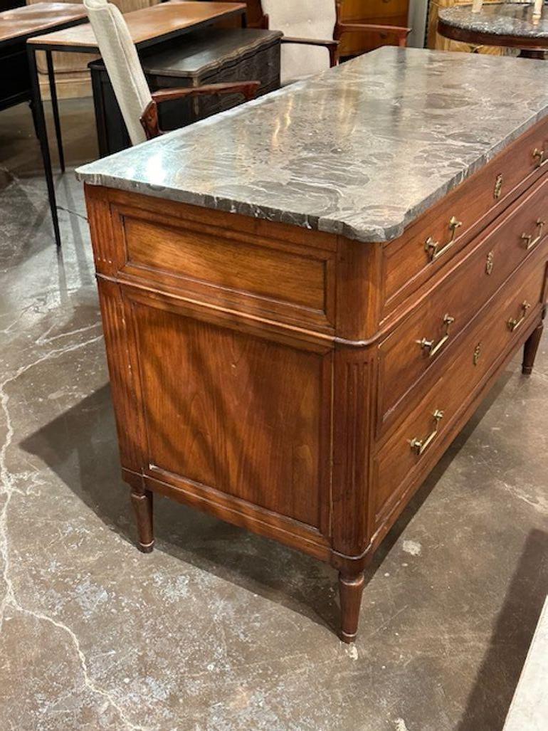 French Directoire' Walnut Commode 4