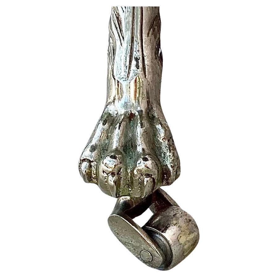 20ième siècle Directeur Français Table Gueridon Bronze Argenté