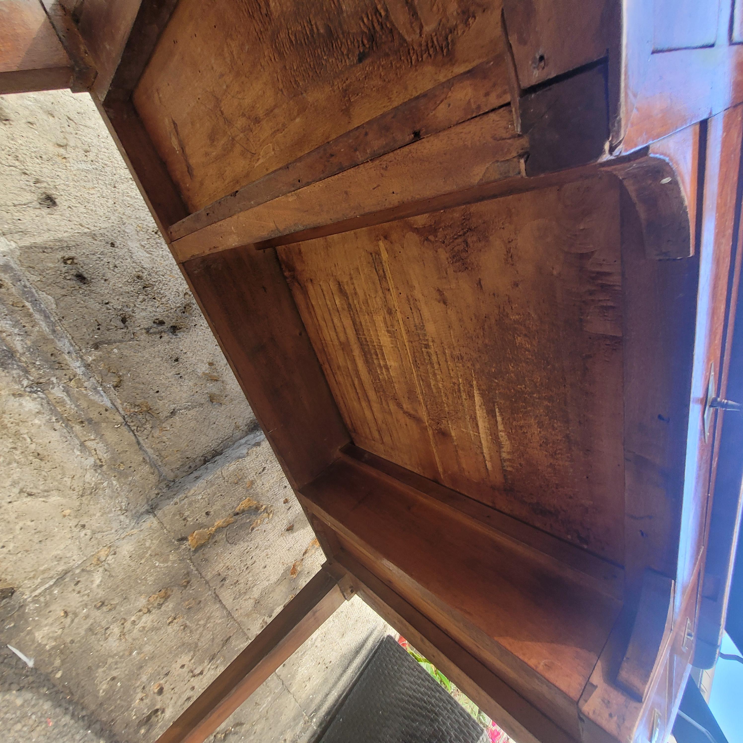 Scrivania francese Directory Bureau Bonheur du jour, legno e pelle e inchiostro in bronzo in vendita 10