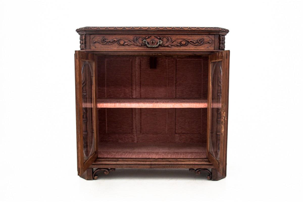 Walnut French Display Cabinet or Chest of Drawers from circa 1880