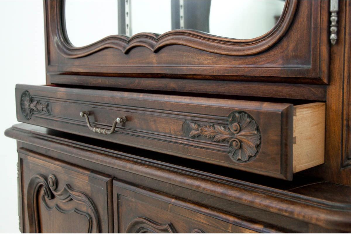 Walnut French Display Cabinet, France, 1880 For Sale