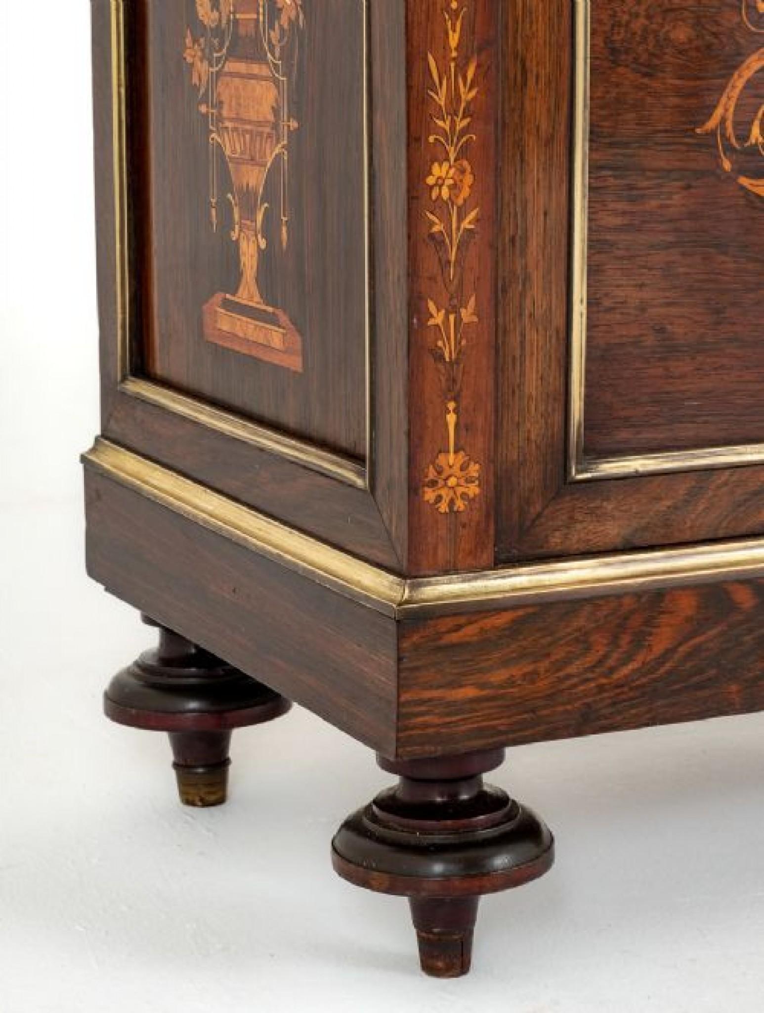 Vetrinetta francese Vitrine intarsiate, 1860 in vendita 3