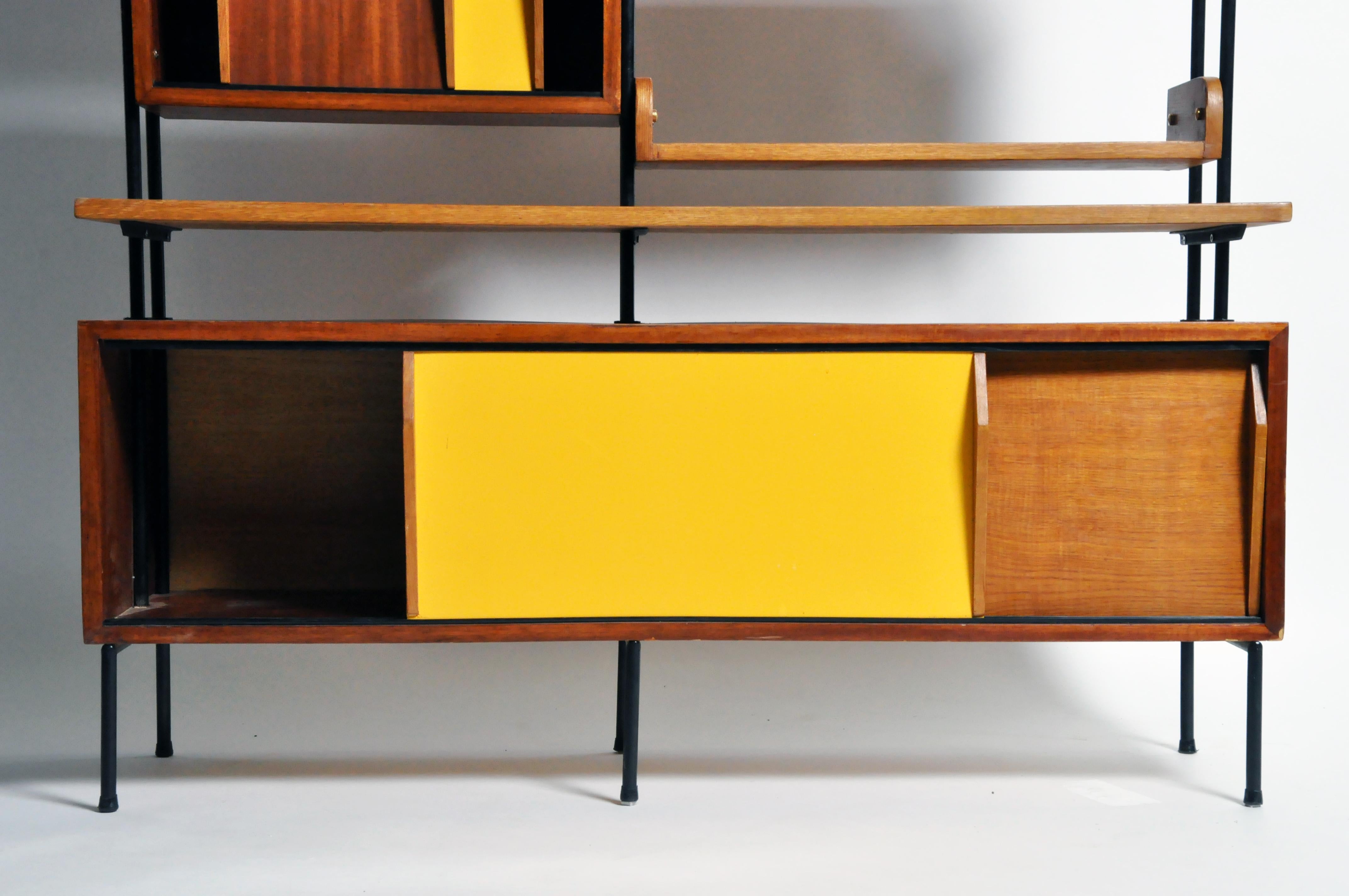 20th Century French Display Cabinet with Sliding Doors