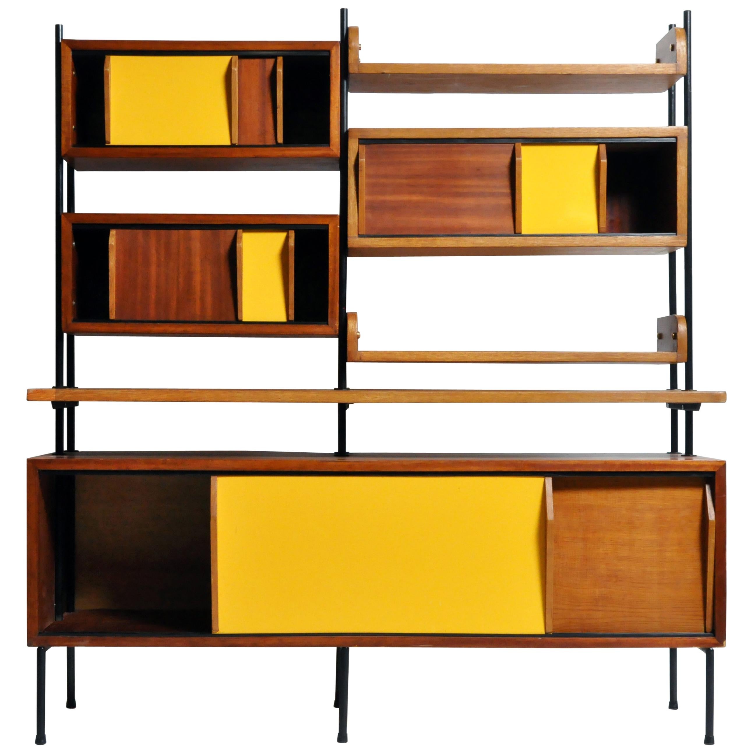 French Display Cabinet with Sliding Doors