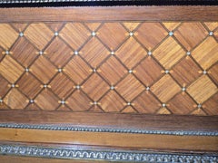 French display case with exotic marquetry and mother-of-pearl – 19th century