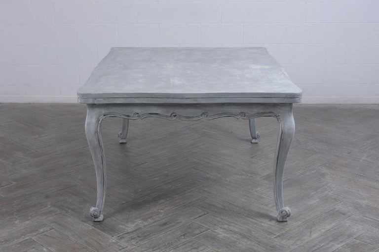 19th Century Louis XV Painted Dining Table In Good Condition For Sale In Los Angeles, CA
