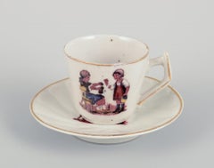 French dolls dinnerware/childrens tea set in porcelain.