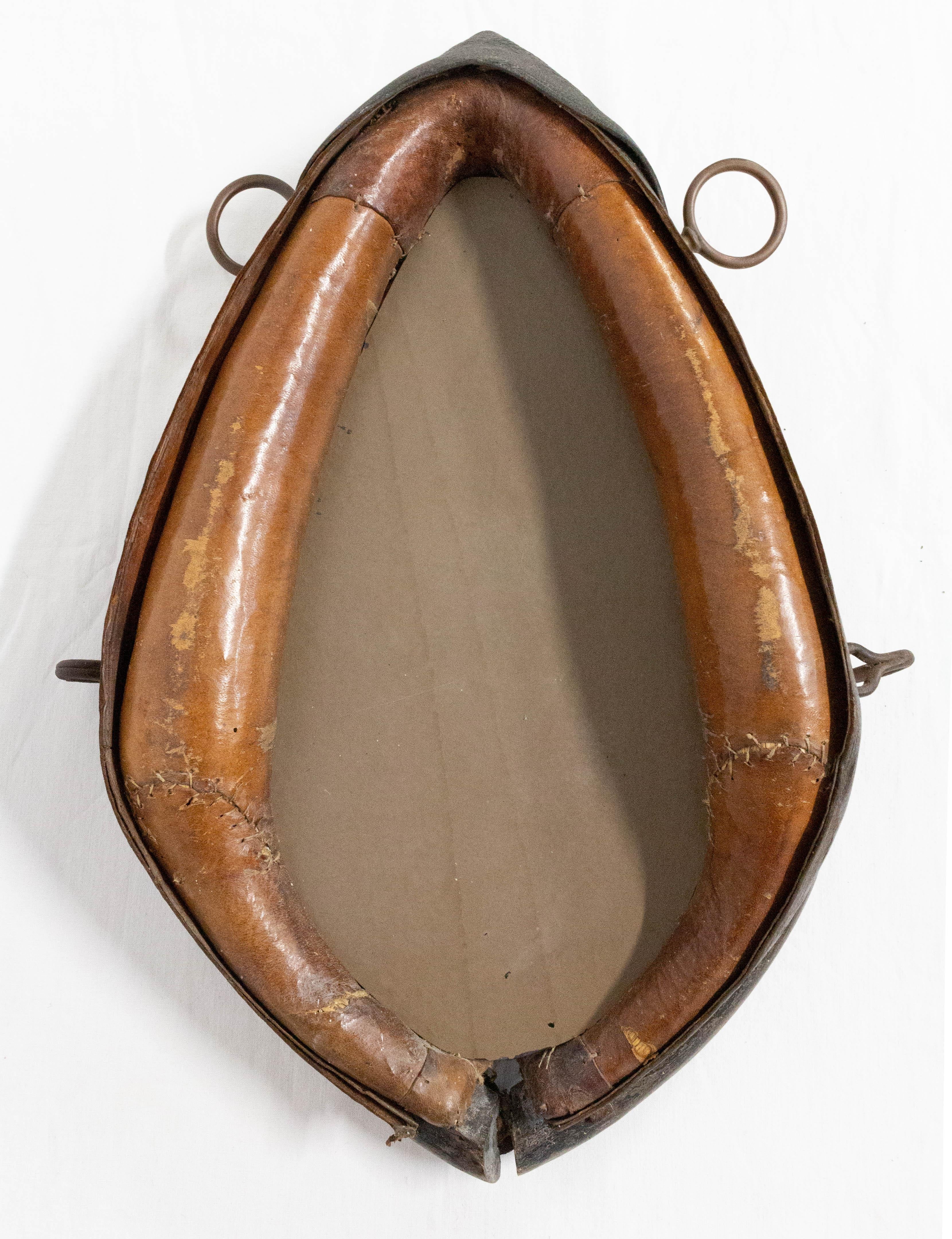 French Donkey Yoke Mirror, Late 19th Century In Good Condition In Labrit, Landes