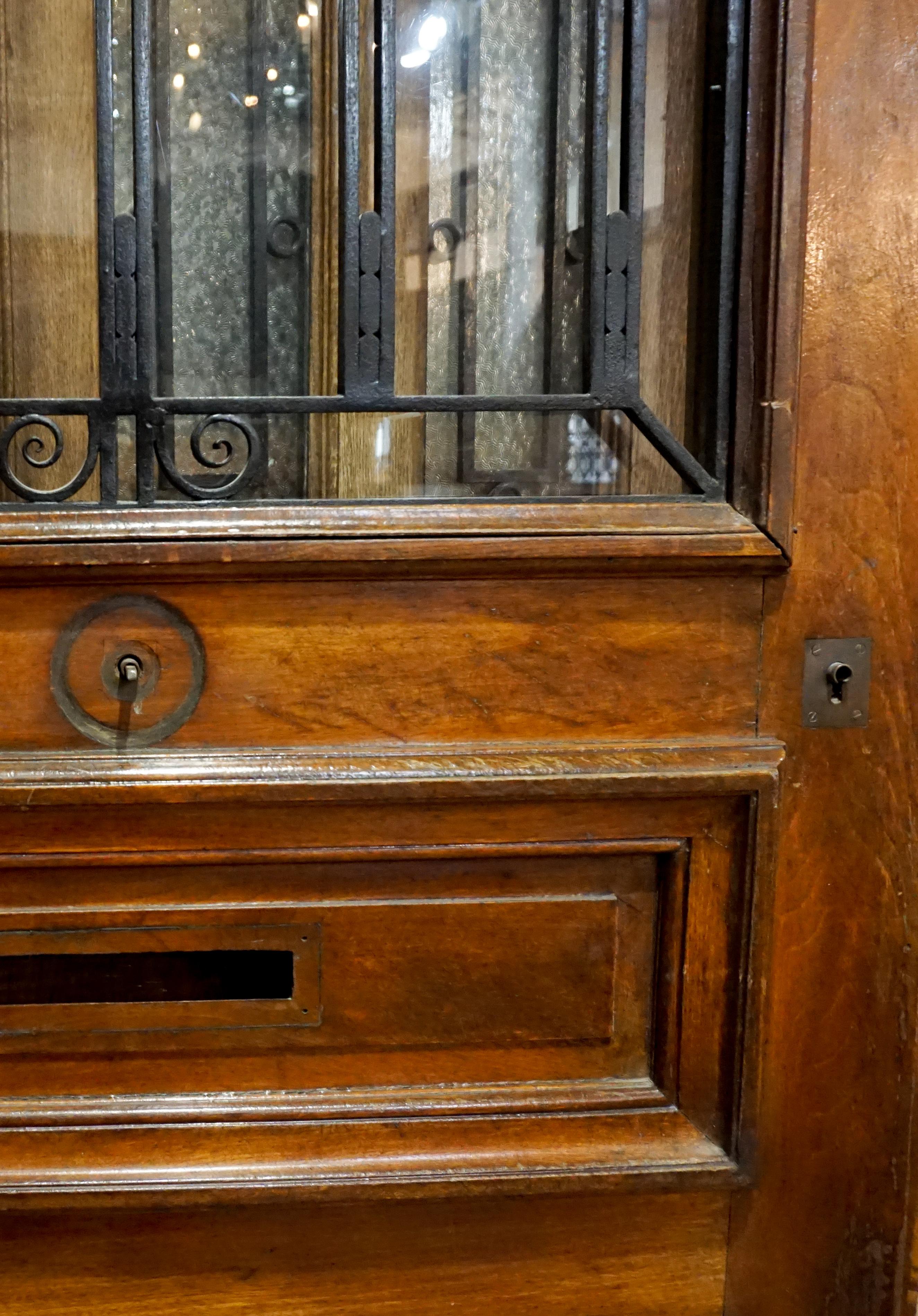 French Door with Letter Slot, circa 1850 In Good Condition In Dallas, TX