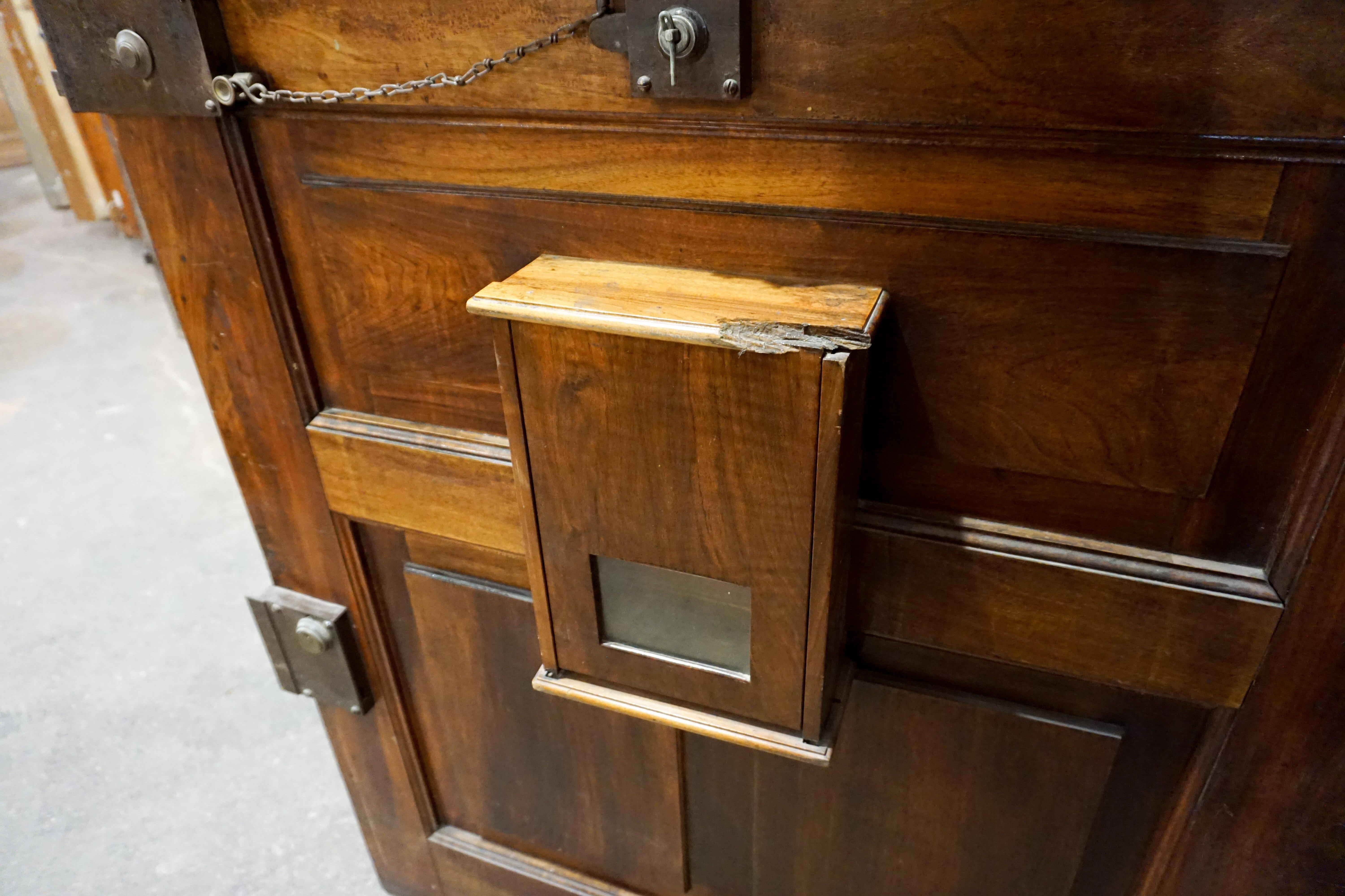 Oak French Door with Letter Slot, circa 1850