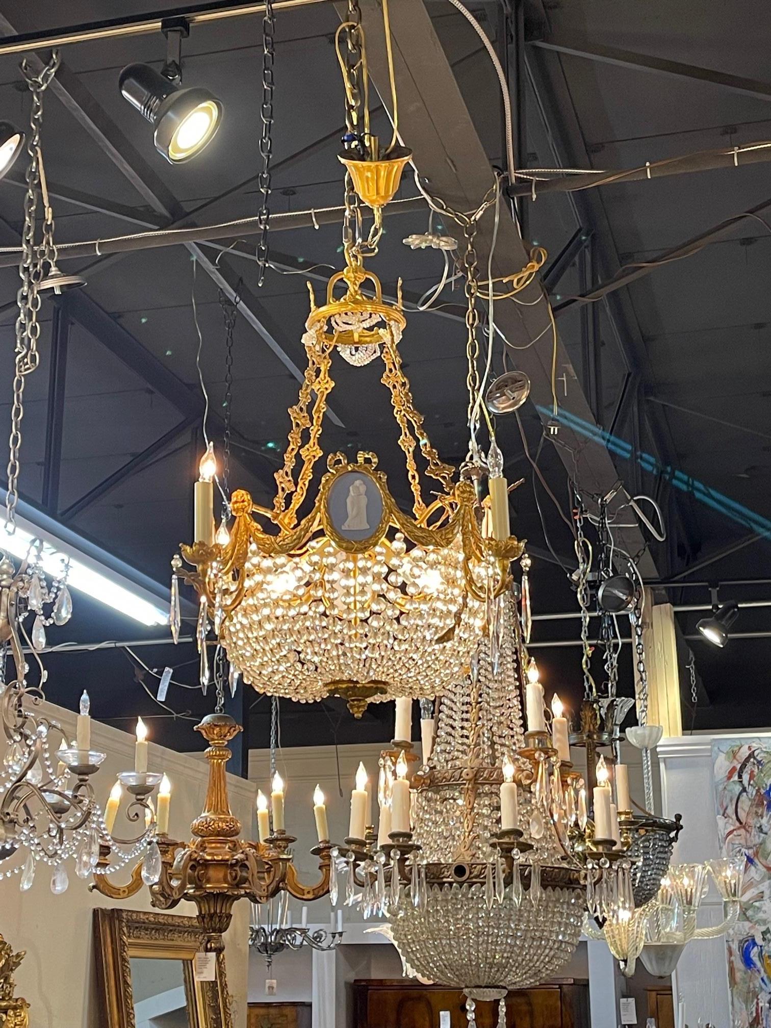 French Dore' Bronze Chandelier For Sale 5
