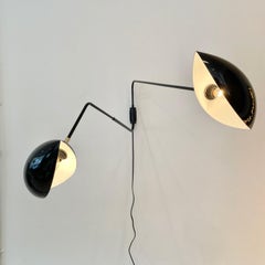 French Double Arm Articulating Sconce