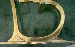 French Double Brass Hooks, c. 1930's - Set of 2