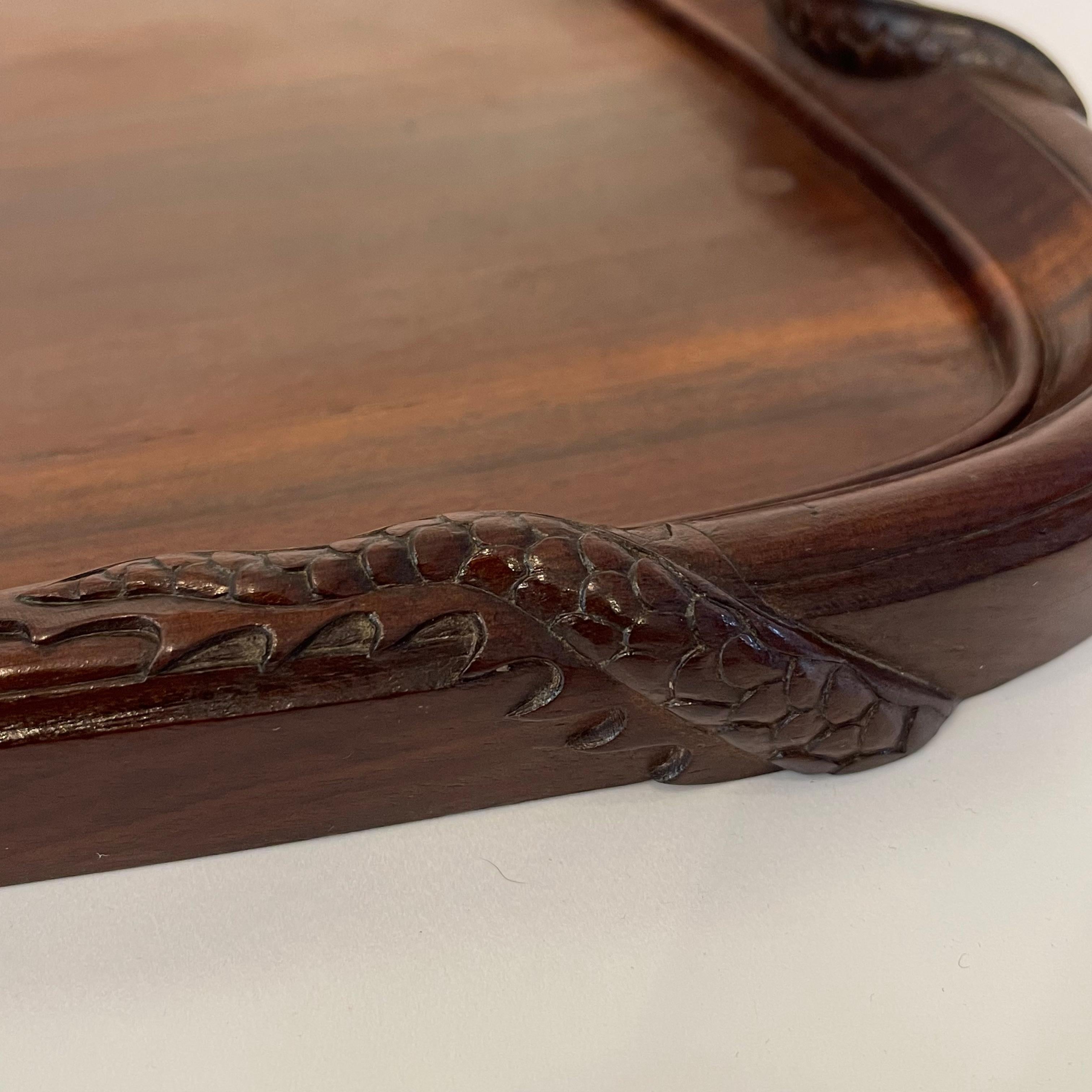 French Double Headed Dragon Tray  1920s In Good Condition For Sale In London, GB