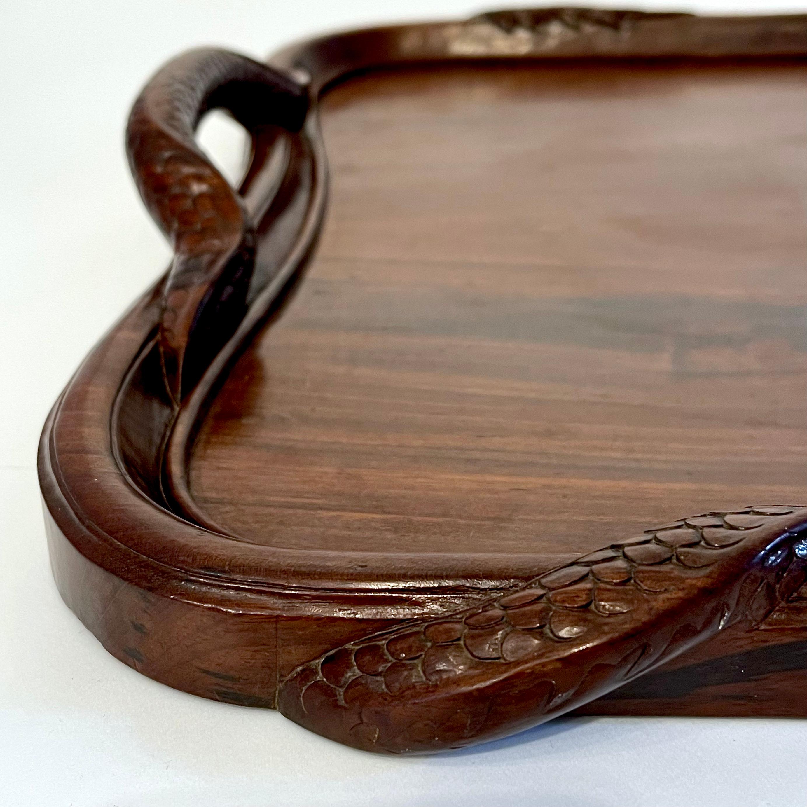 French Double Headed Dragon Tray  1920s For Sale 1