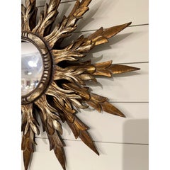 French Double Layered Sunburst Mirror