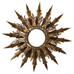 French Double Layered Sunburst Mirror