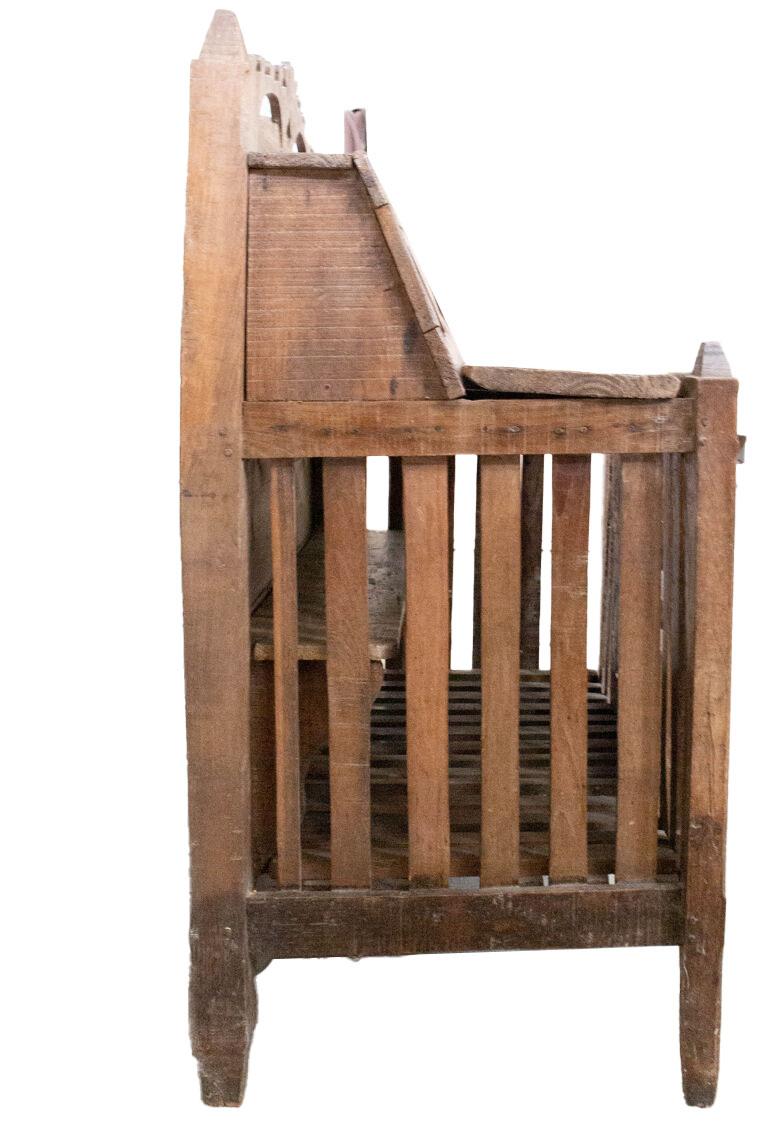 French Drain Board Plant Holder Oak & Pine, 19th Century For Sale 2