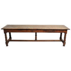 French Draper's Table with Two Drawers