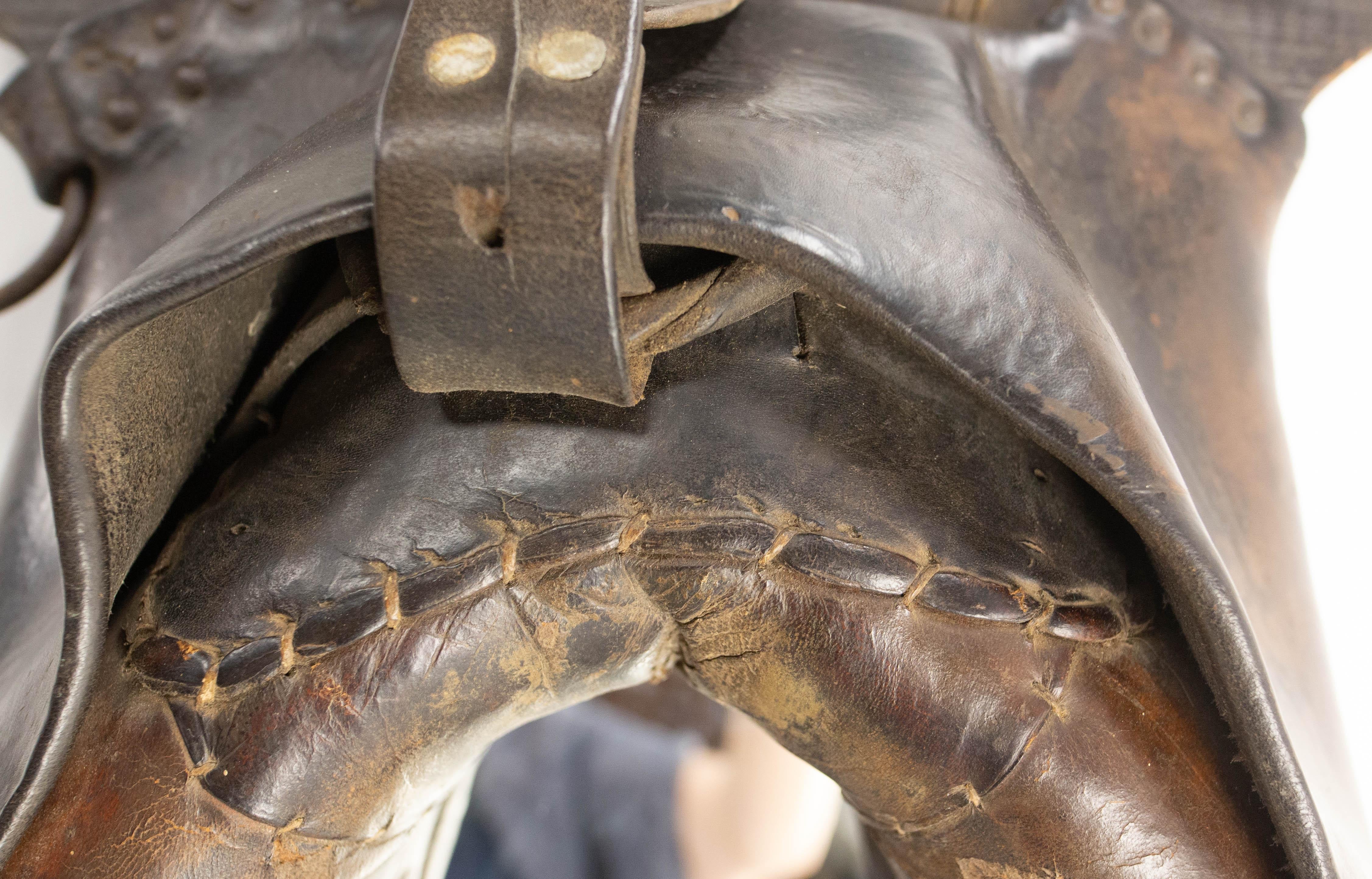 French Draught Horse Yoke Collar Mirror, Late 19th Century For Sale 2