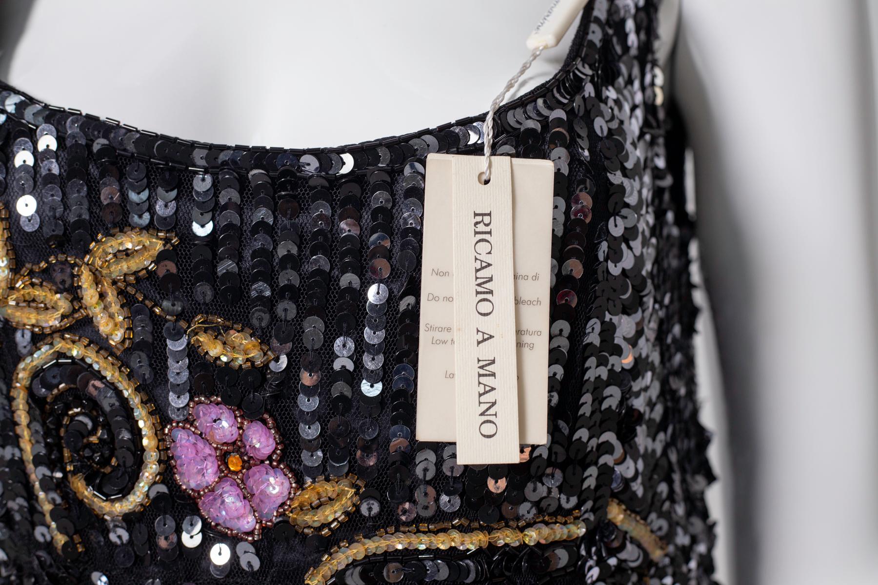 Französisches Vintage-Kleid aus Blumarin, von Gatsby inspiriert 5