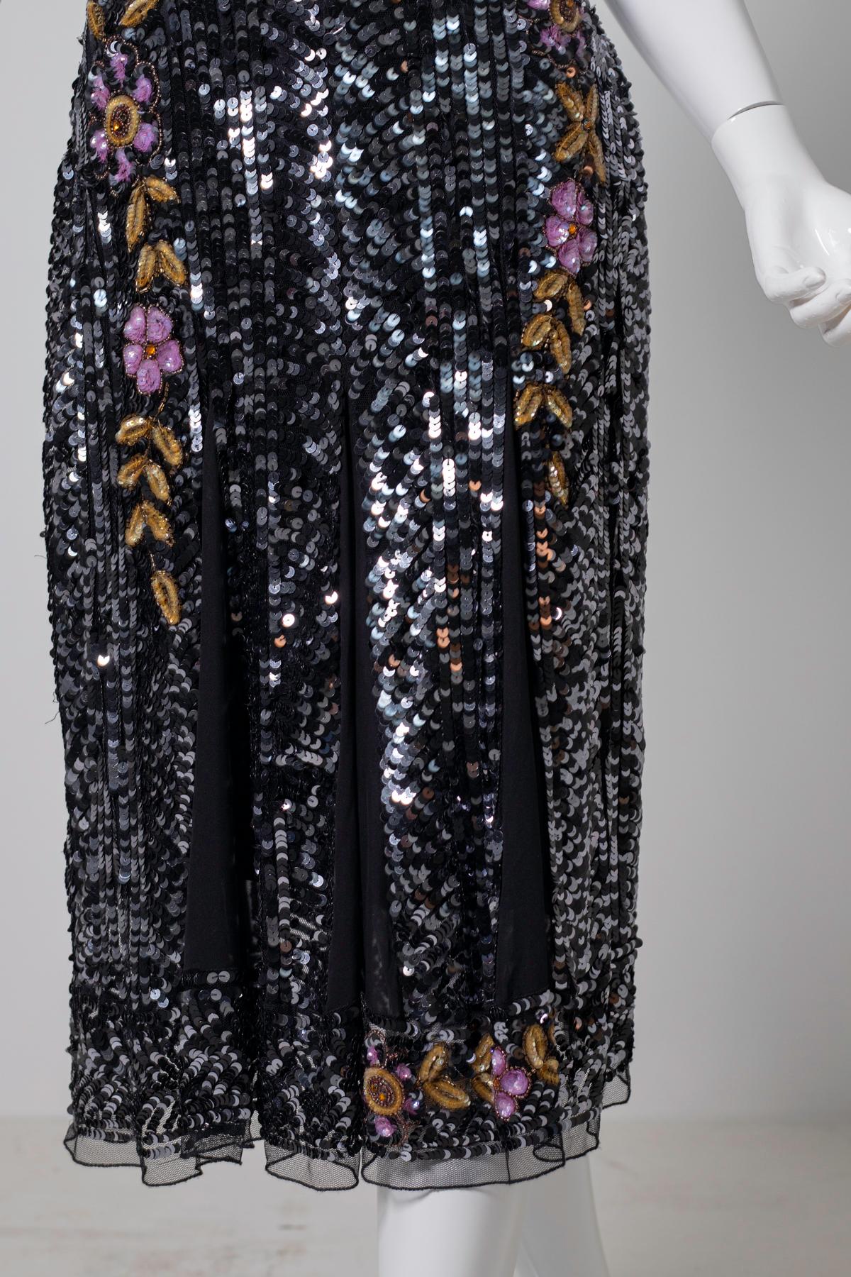 Französisches Vintage-Kleid aus Blumarin, von Gatsby inspiriert Damen
