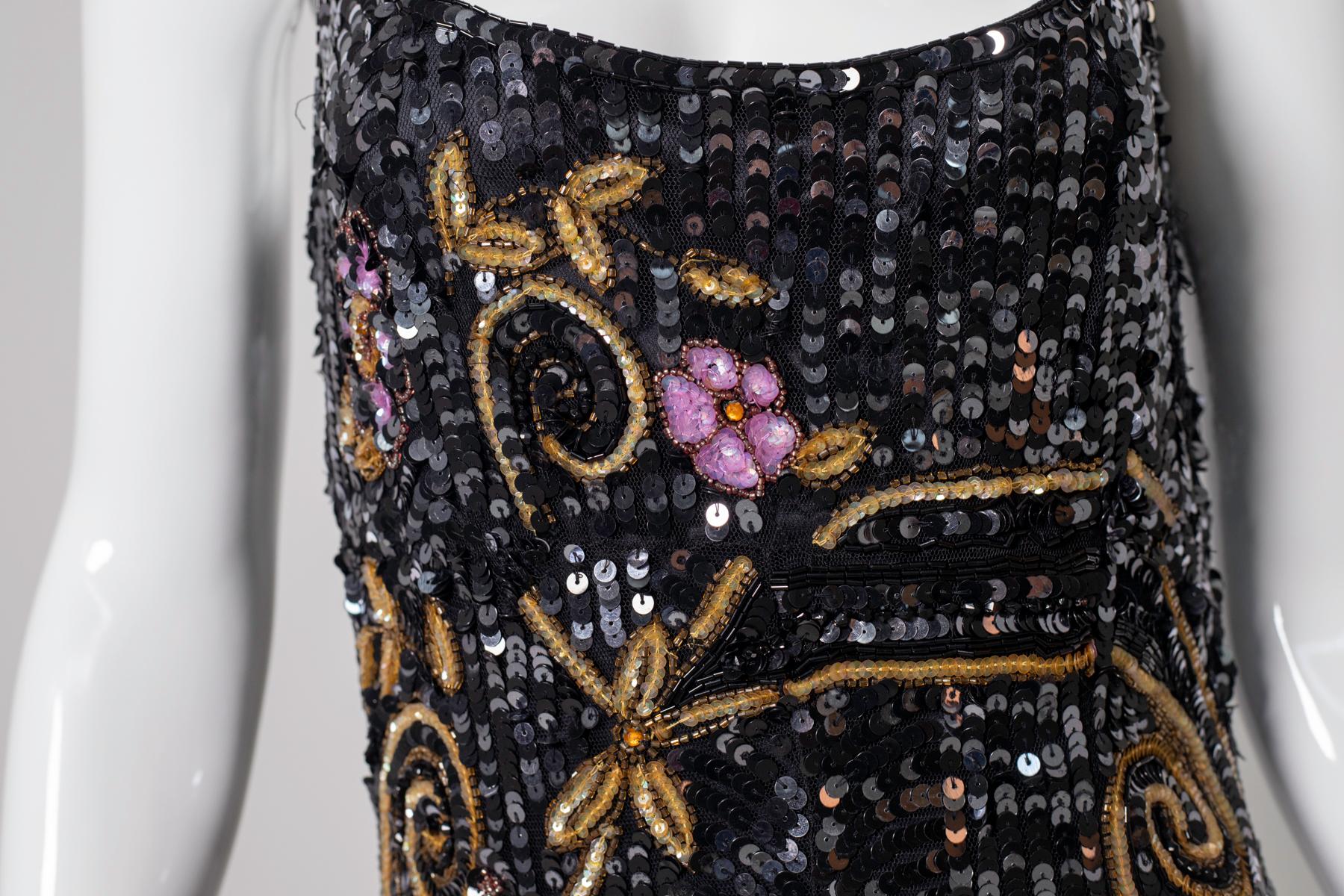Französisches Vintage-Kleid aus Blumarin, von Gatsby inspiriert 4