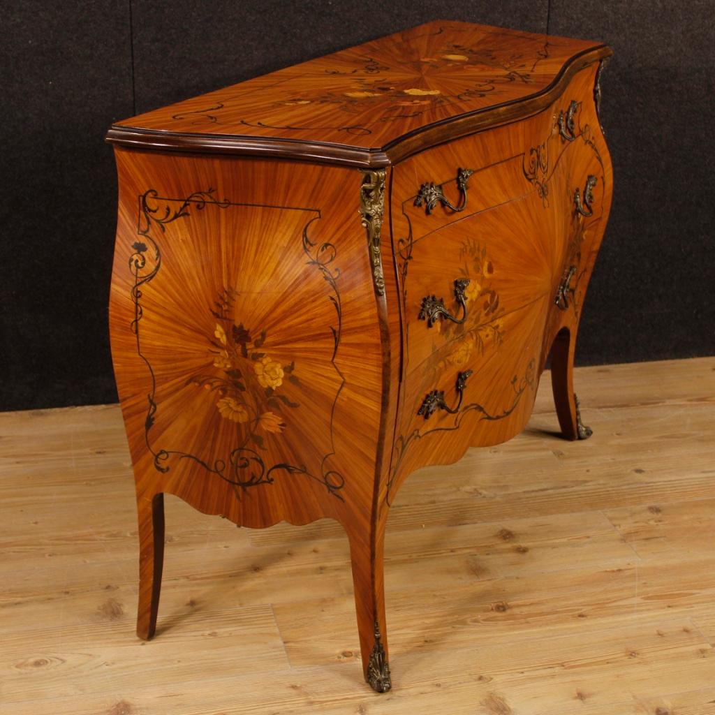 Inlay French Dresser in Inlaid Wood from 20th Century