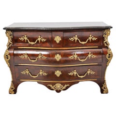 French Dresser Louis XV Style Mahogany Veneer 19/20th Century