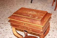 French dressing table style charles x in rosewood adorned with rich inlays
