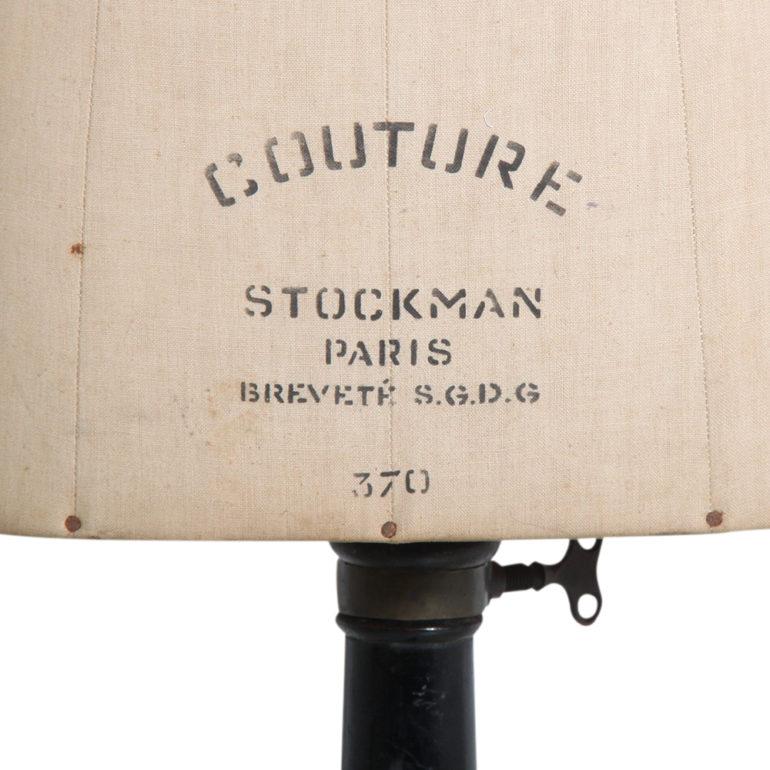 Antique French dressmaker’S form on an ebonized tripod base; stamped “Stockman, Paris’. A real conversation piece.



 