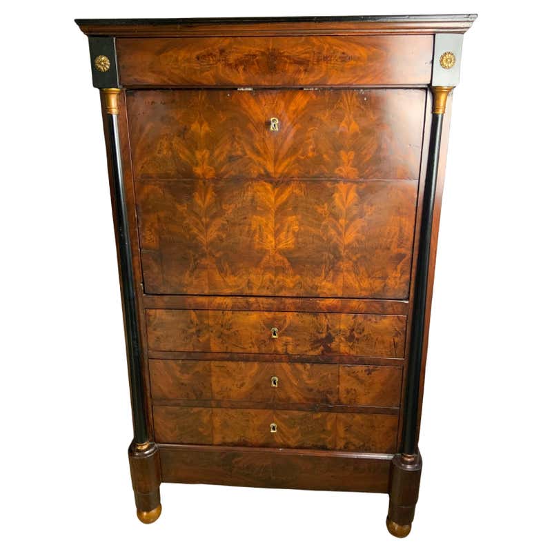 A Rare Diminutive Chippendale Block Front Desk and Bookcase For Sale at ...