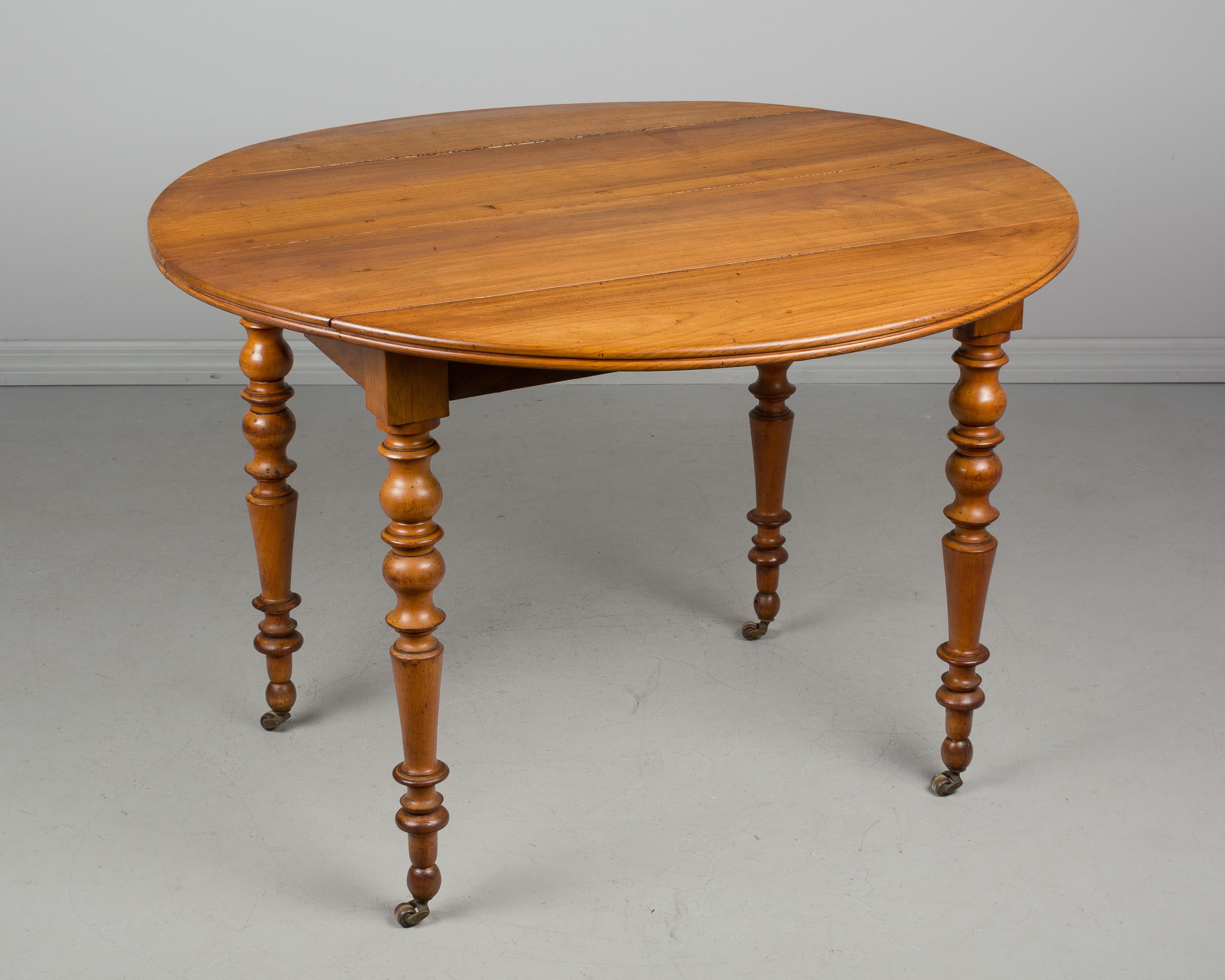 French Drop-Leaf Dining Table 2