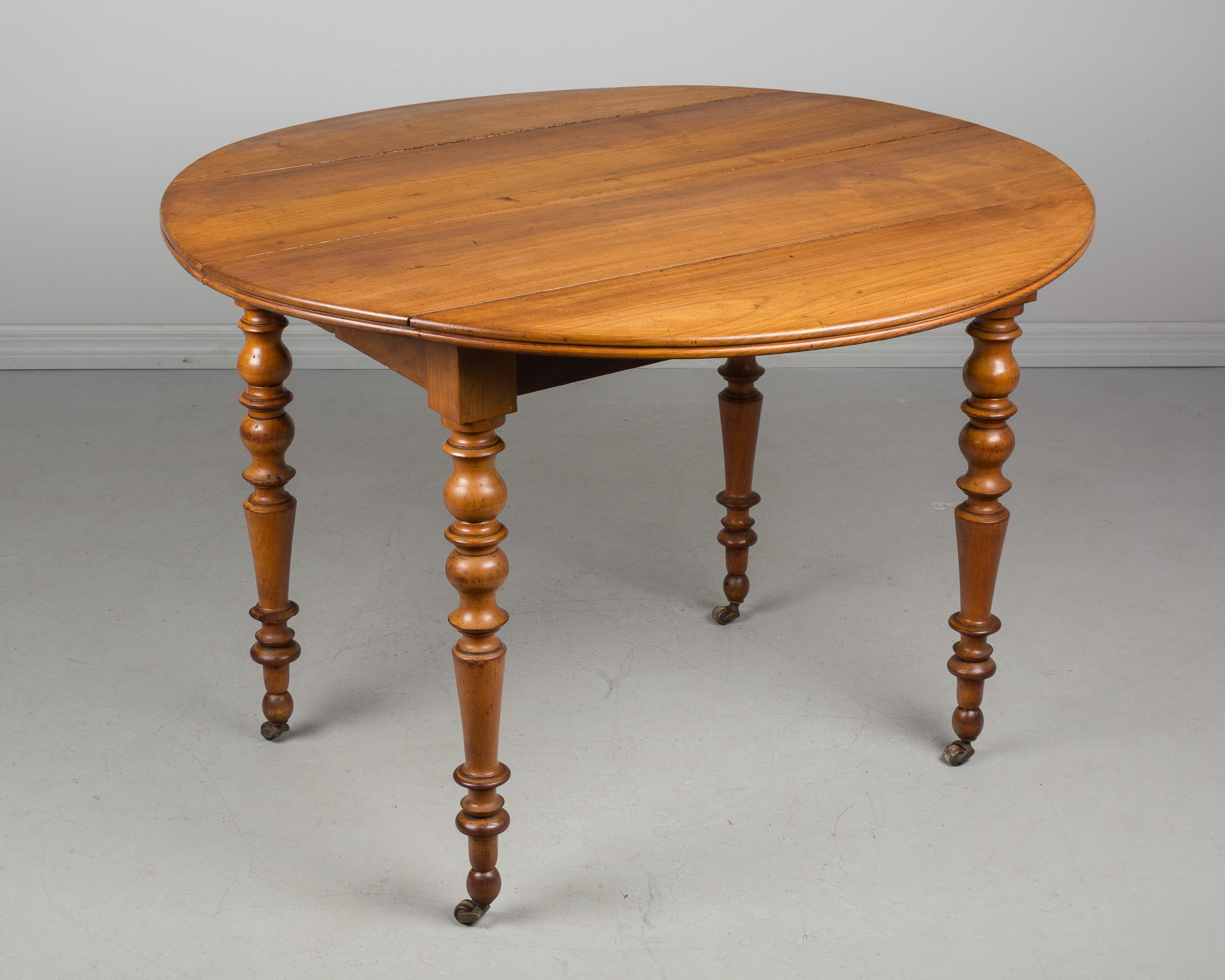 French Drop-Leaf Dining Table 3