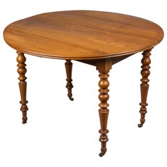 French Drop-Leaf Dining Table