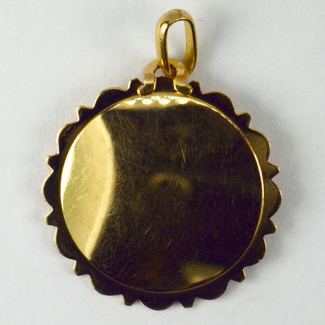 virgin mary medallion gold