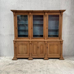 French Dry Oak Bookcase