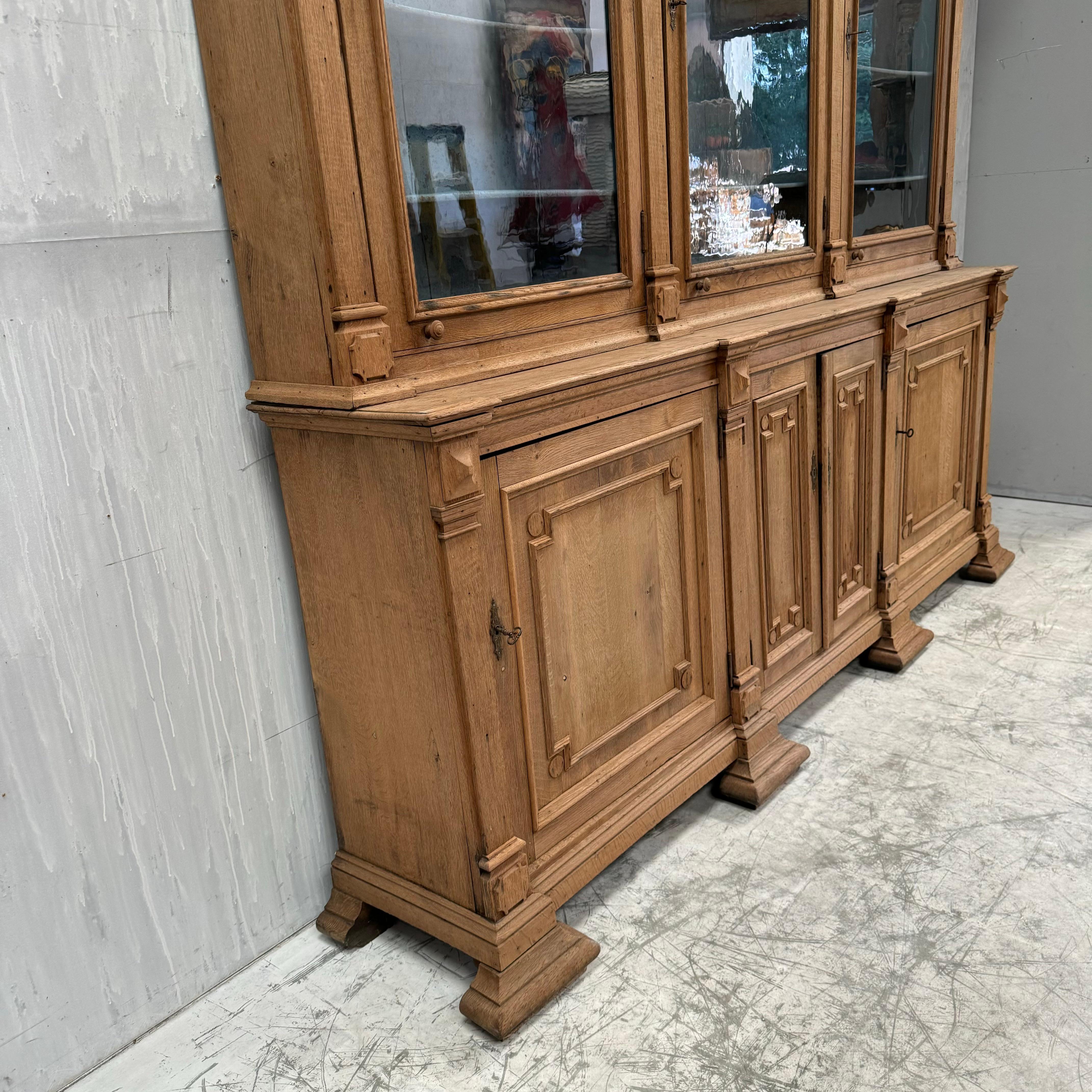 XIX secolo Libreria francese in Oak Oak in vendita