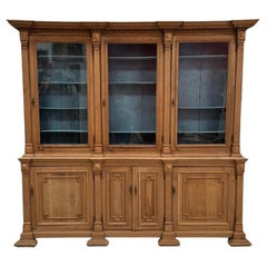 French Dry Oak Bookcase