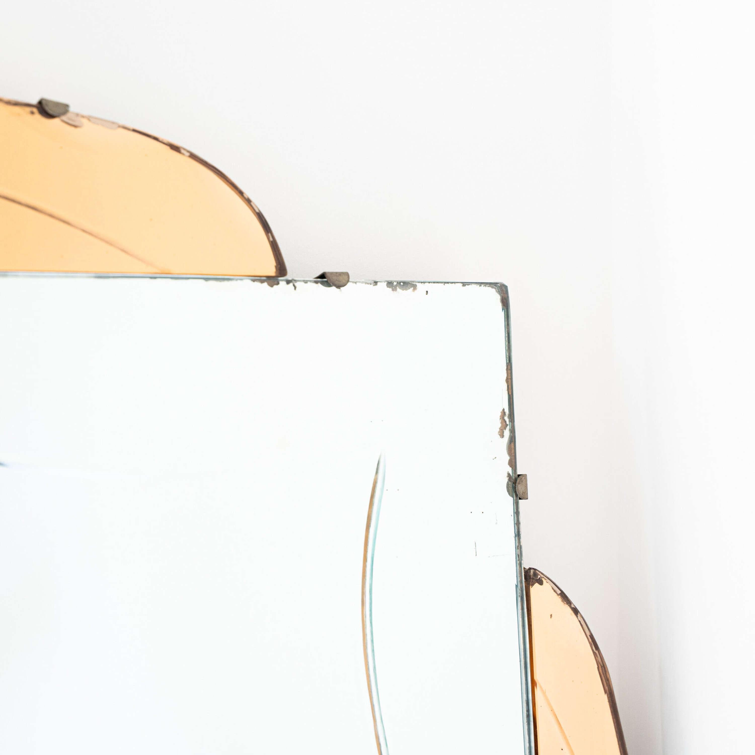 20th Century French Duo Tone Mirror For Sale