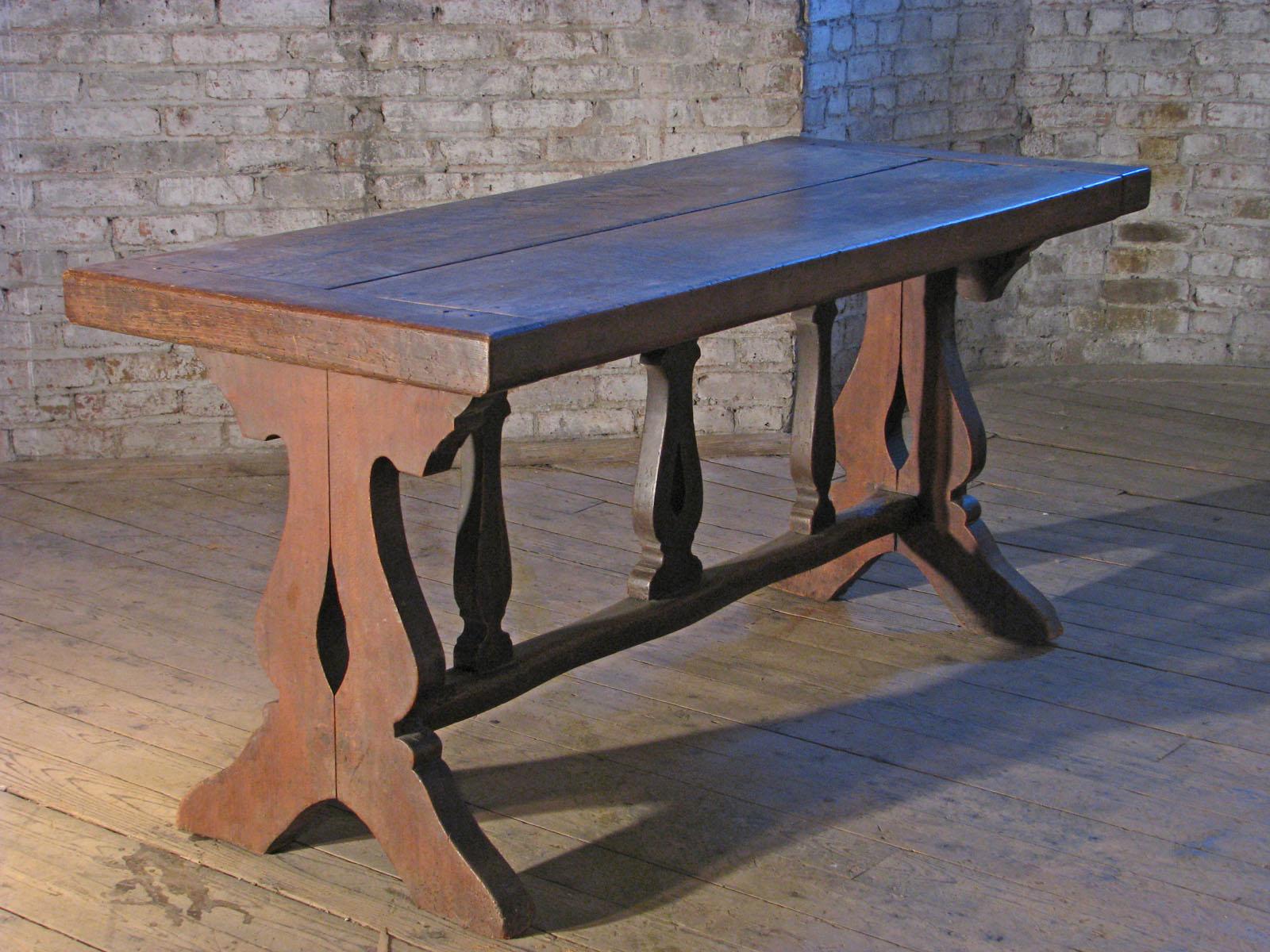 Oak French early 17th Century Rustic Farm Table, Console, Desk, Dining Table For Sale