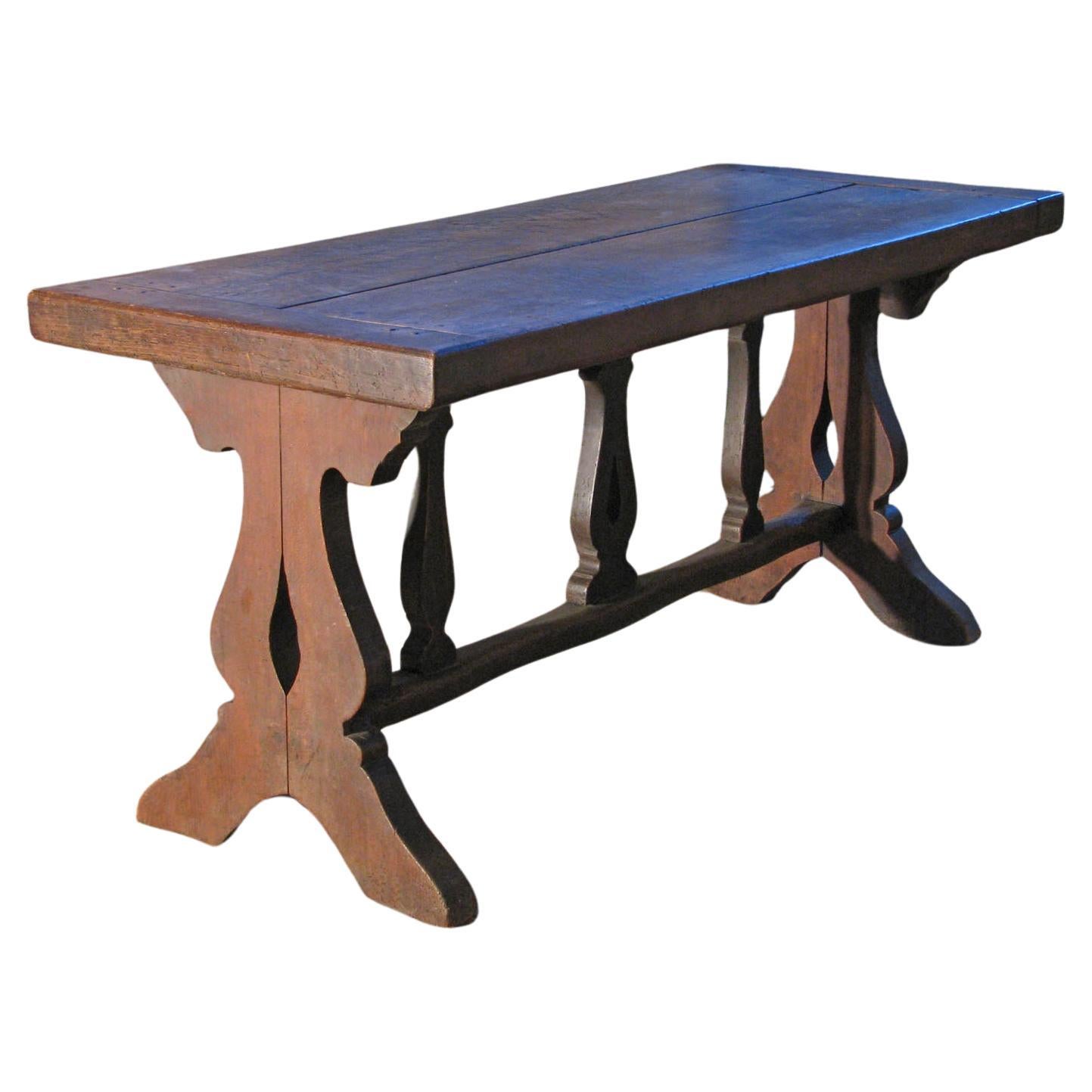 French early 17th Century Rustic Farm Table, Console, Desk, Dining Table