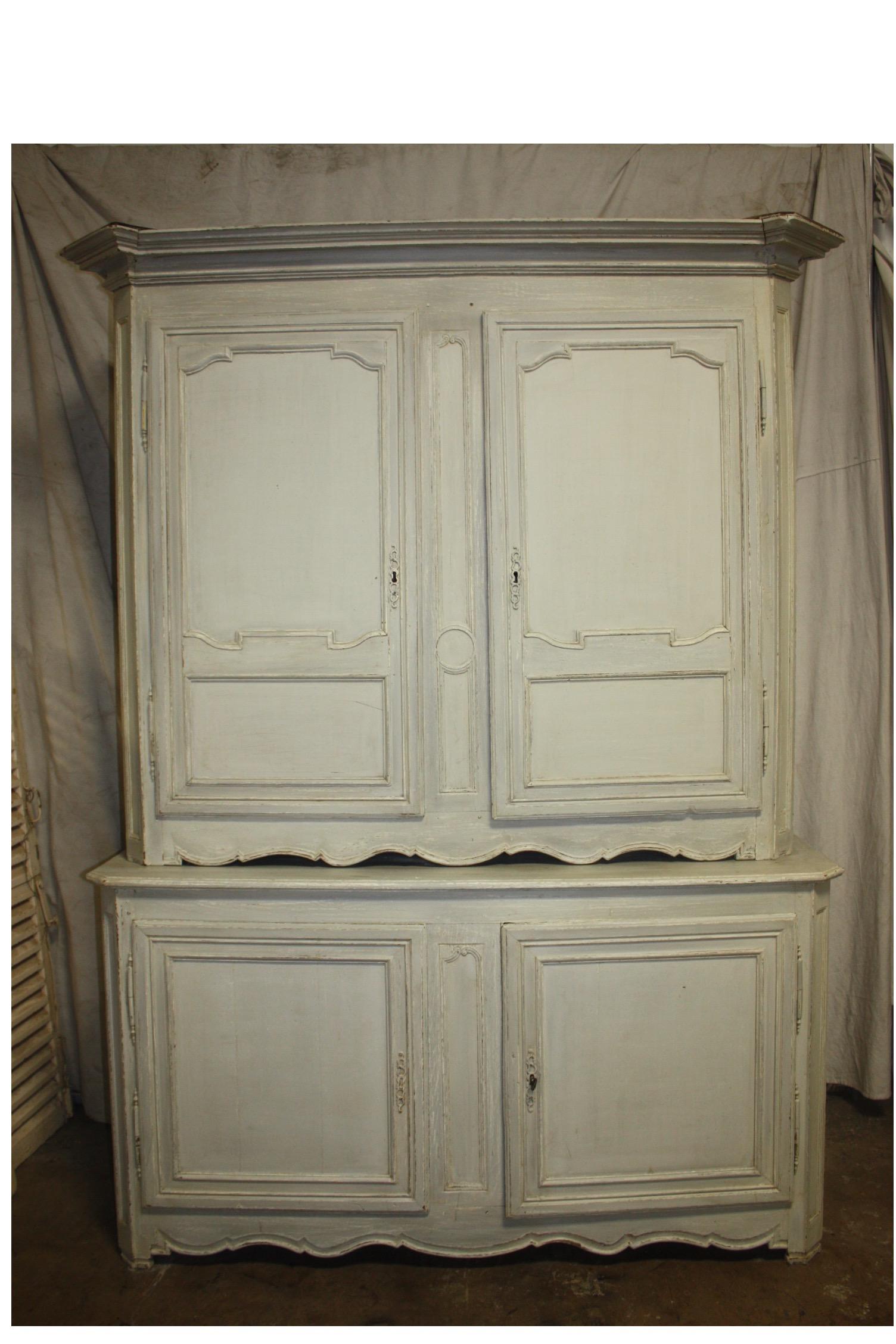 French early 18th century cabinet 'deux-corps