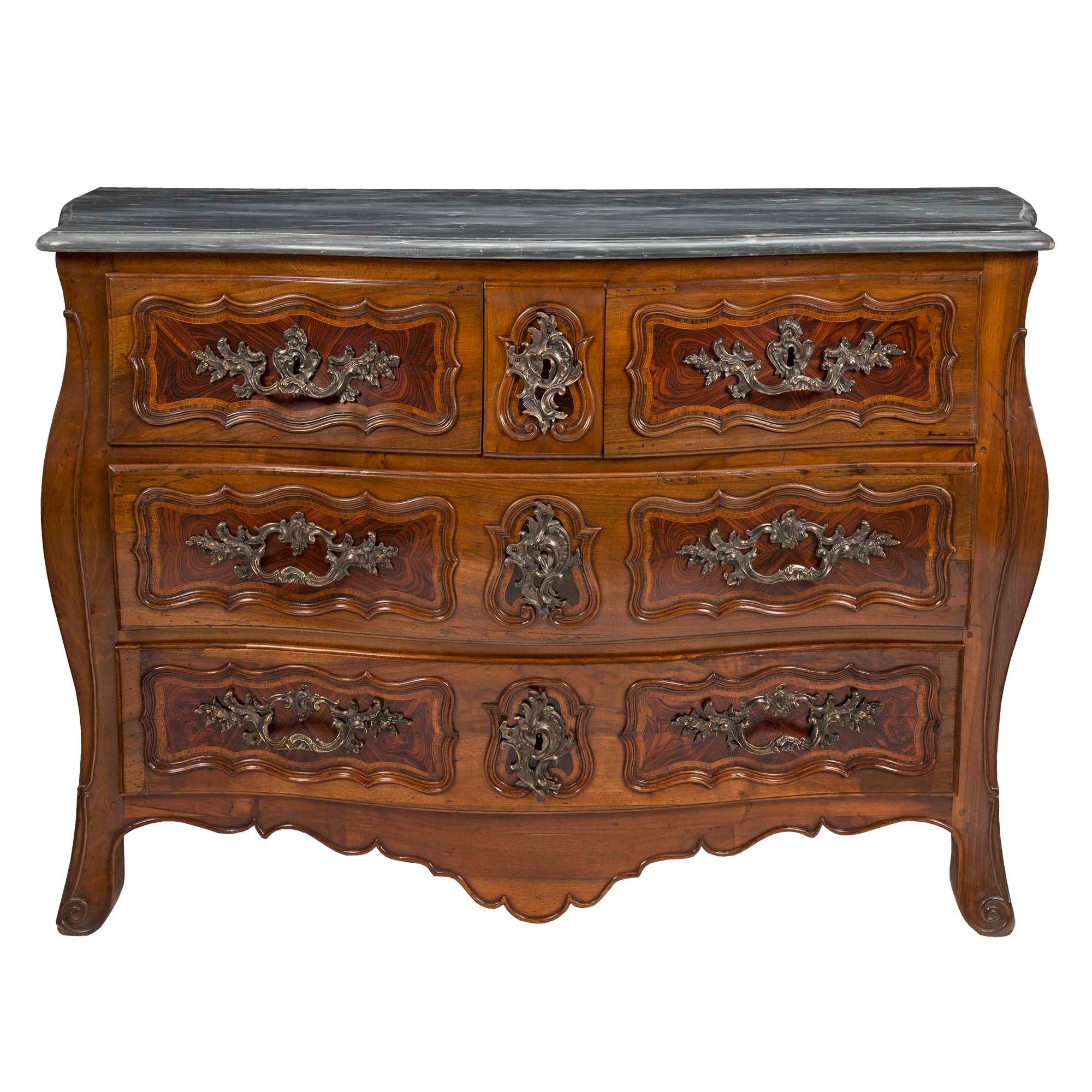 French Early 18th Century Louis XV Period Walnut Commode De Chateau For Sale