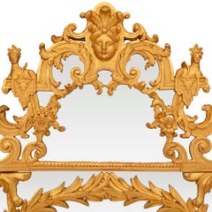 French Early 18th Century Regence Period Giltwood Mirror