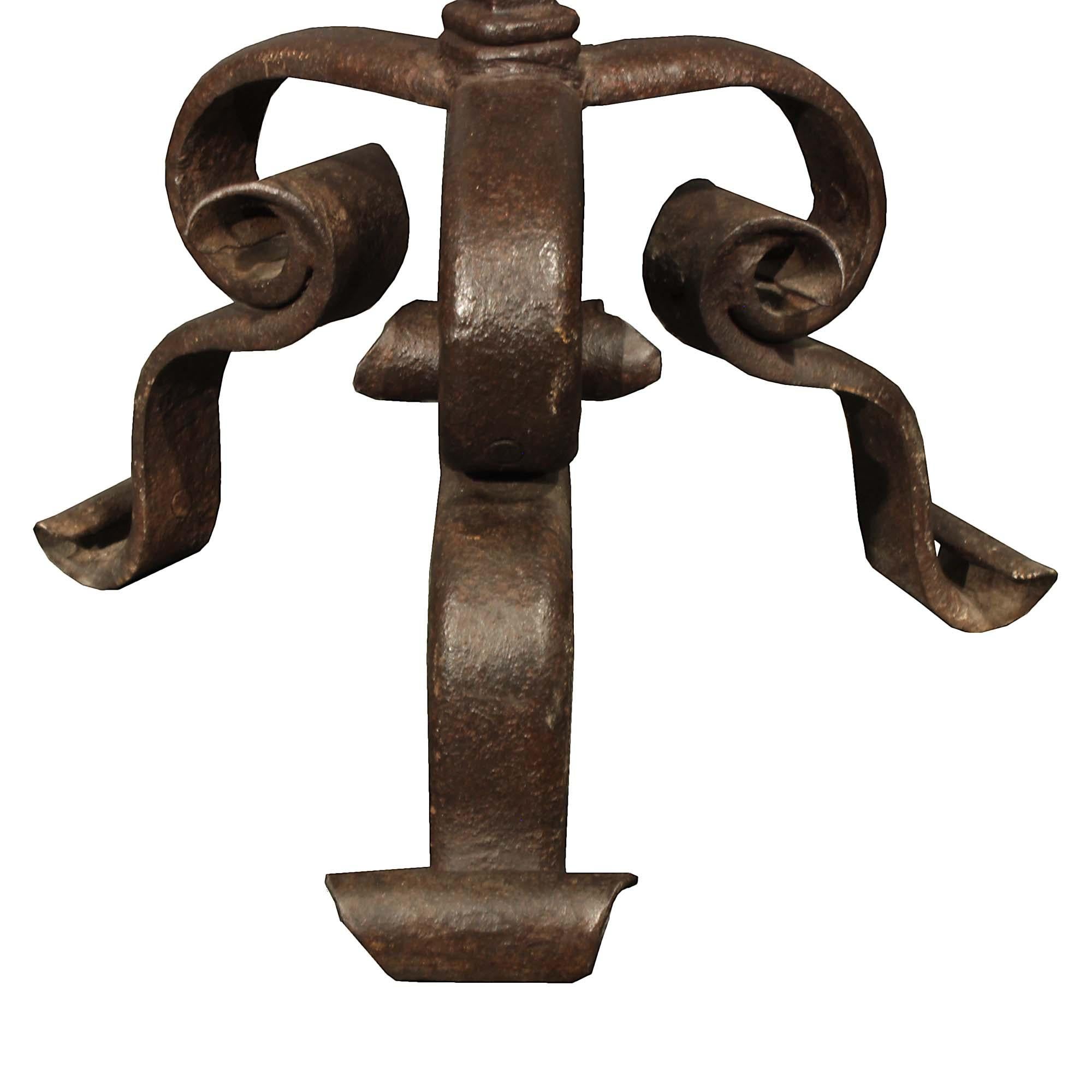 French Early 18th Century Renaissance Wrought Iron Lutrin Bon état à West Palm Beach, FL
