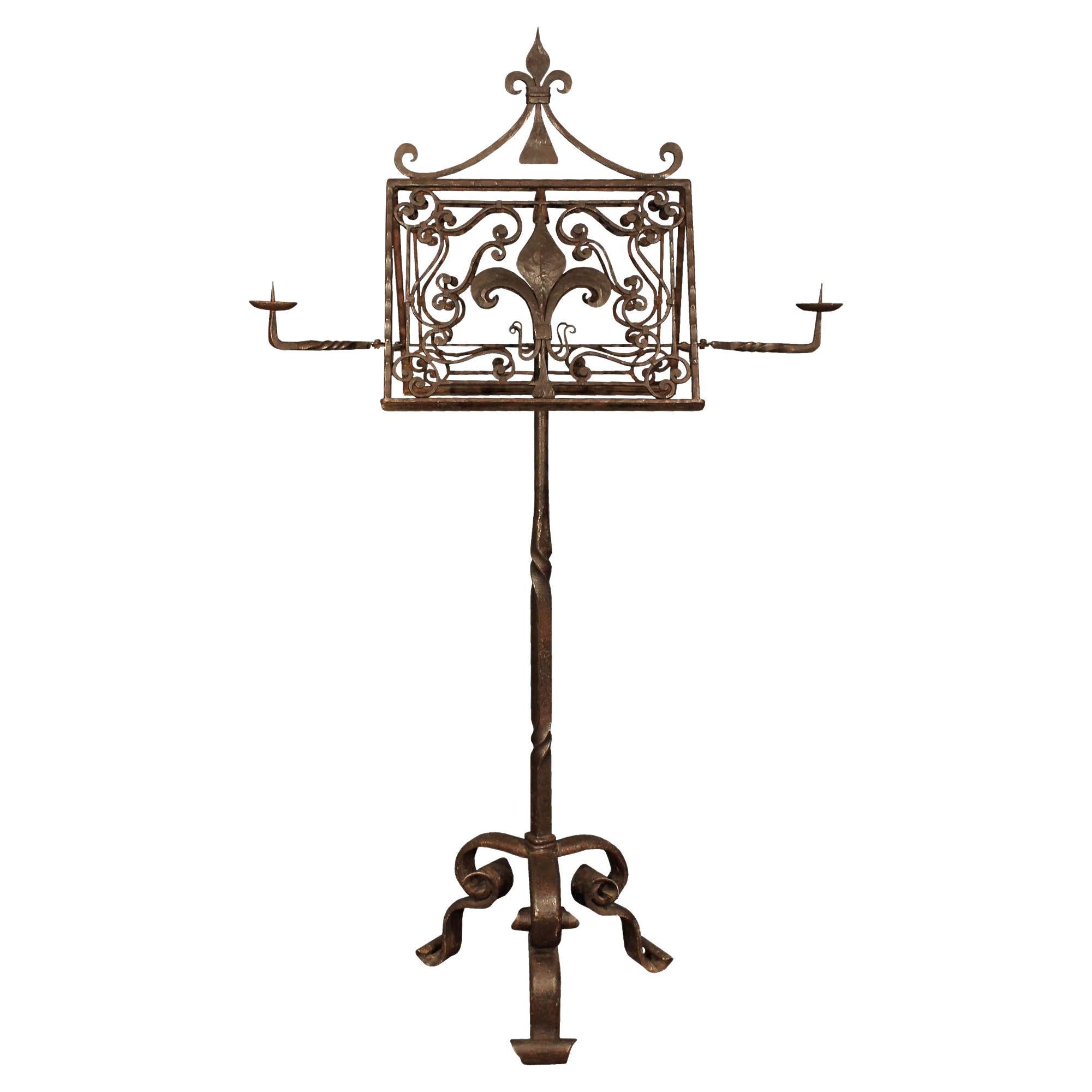 French Early 18th Century Renaissance Wrought Iron Lutrin For Sale at  1stDibs