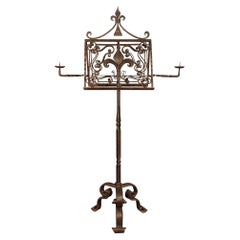 French Early 18th Century Renaissance Wrought Iron Lutrin